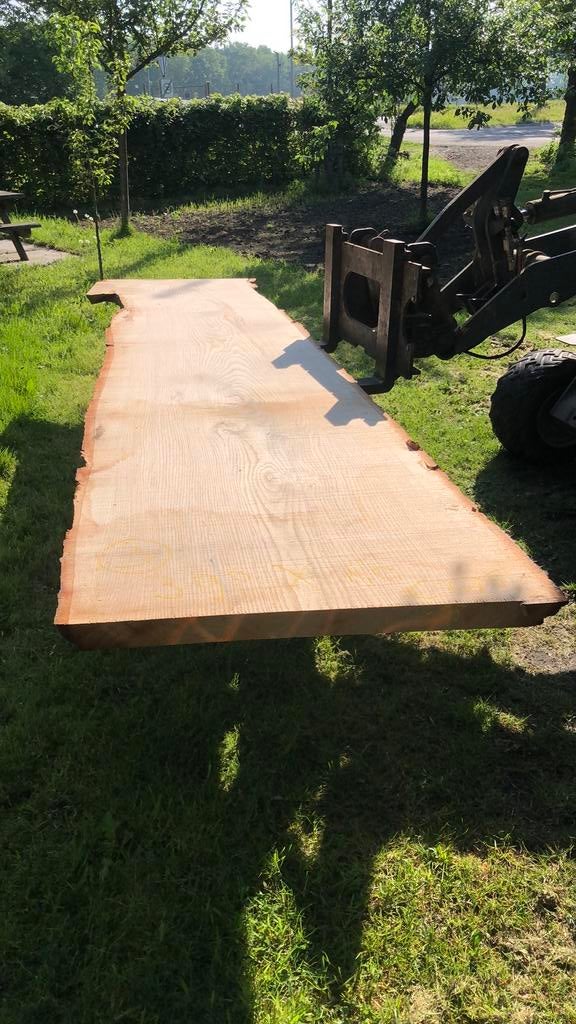 Dik boomstamblad van Amerikaanse eik., Doe-het-zelf en Verbouw, Hout en Planken, Ophalen, Eiken, Zo goed als nieuw, Plank