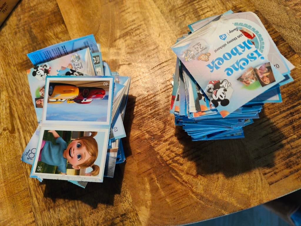 Disney stickers AH & Freek Vonk dierenkaarten, Ophalen of Verzenden, Gebruikt, Strip of Tekenfilm