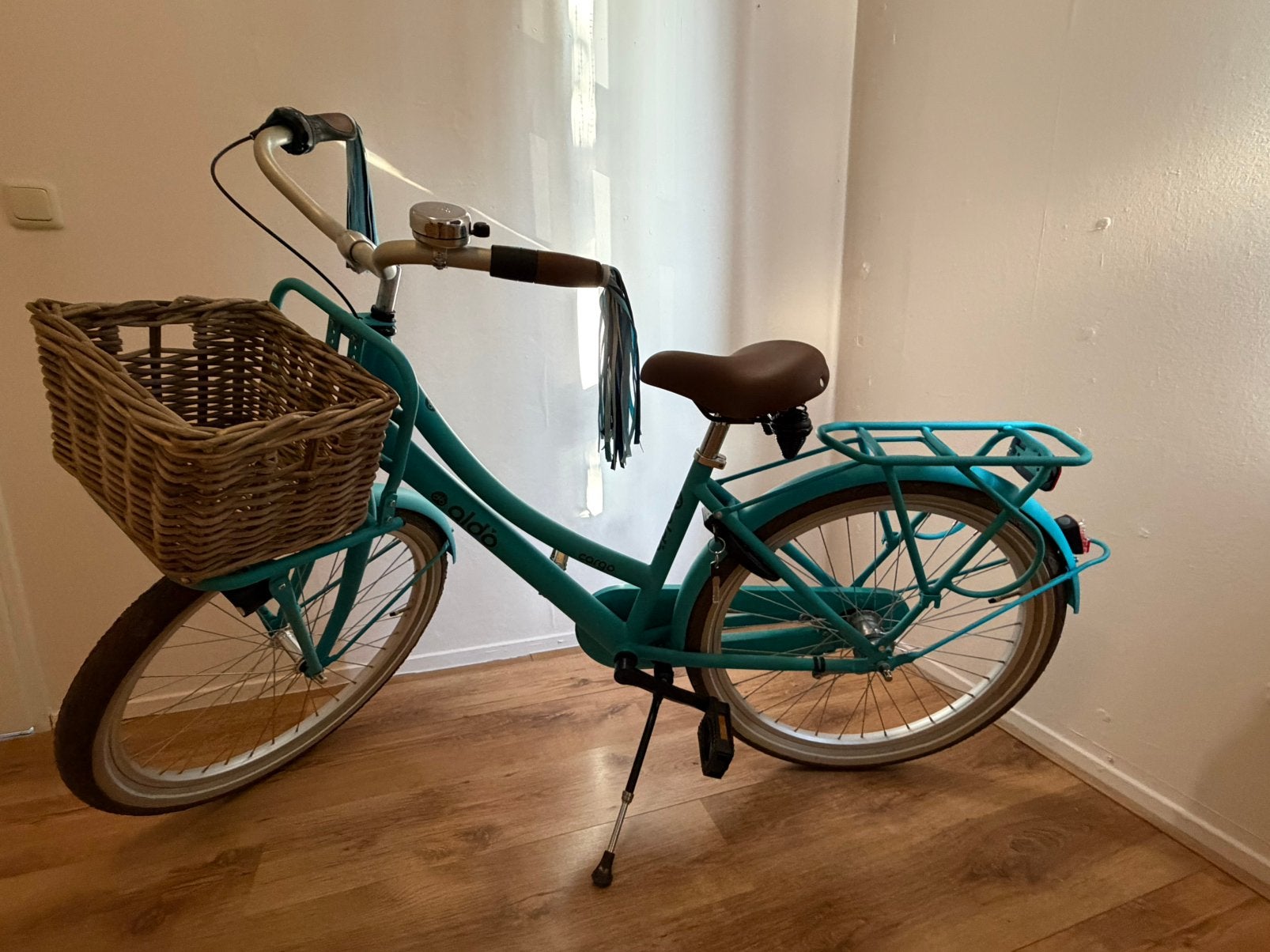 Cargo Aldo meisjes fiets 24 inc.Turquoise als nieuw!, Ophalen, Terugtraprem, 24 inch, Versnellingen