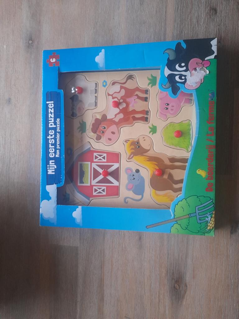 Nieuw! Mijn eerste puzzel - De Boerderij, 2 tot 4 jaar, Nieuw, Ophalen of Verzenden, Van hout