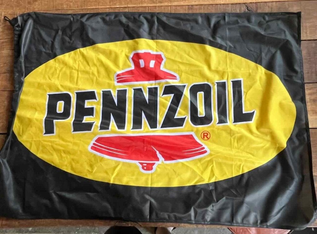 PENNZOIL  garage  mancave  - reclame vlag, Ophalen of Verzenden, Zo goed als nieuw, Auto's