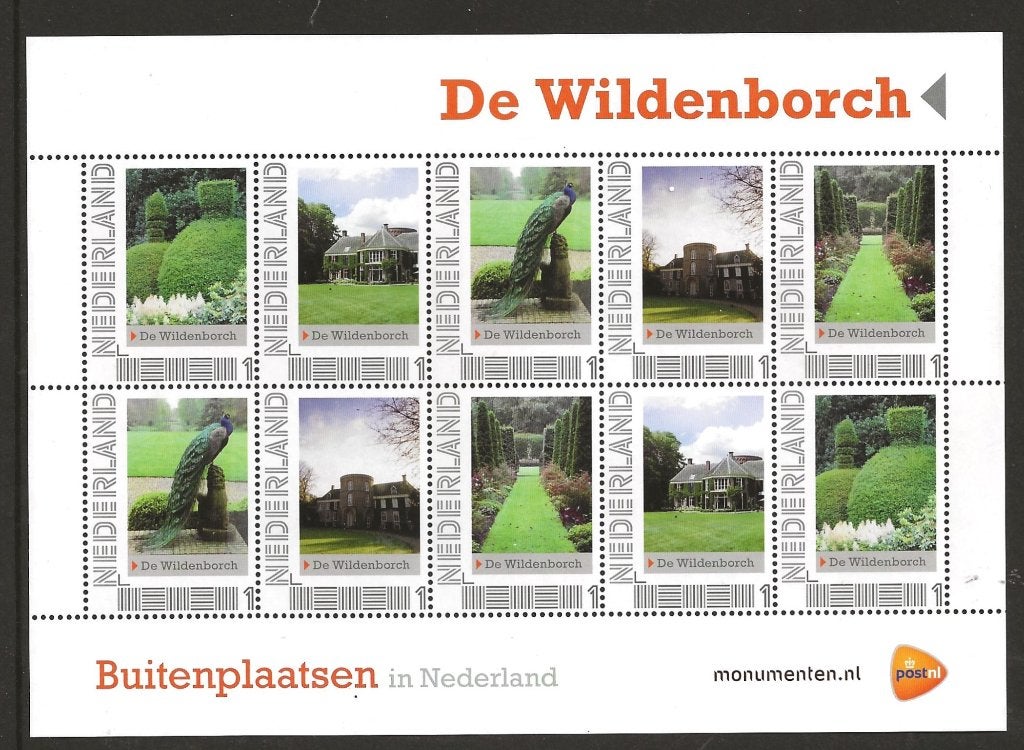 Vel persoonlijke zegels buitenplaatsen De Wildenborch, postf, Ophalen of Verzenden, Postfris