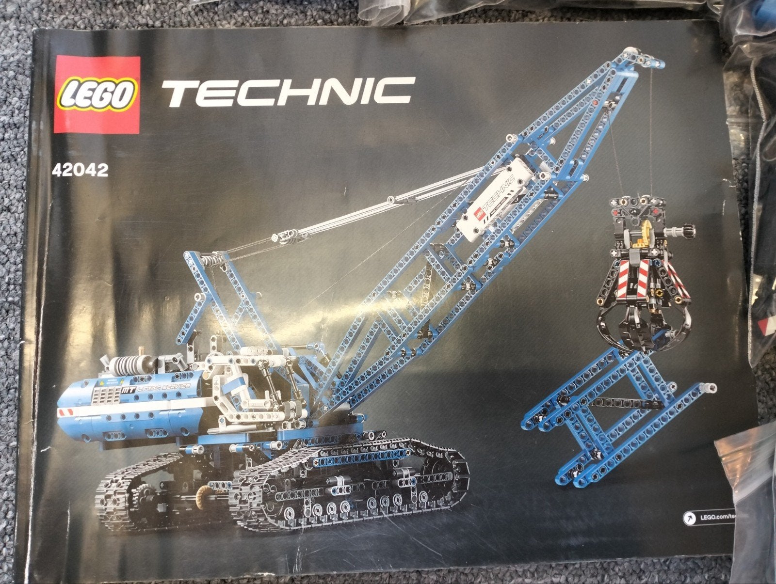 LEGO Technic 42042 Rupsbandkraan - Compleet met boekje, Gebruikt, Lego, Compleet, Ophalen of Verzenden