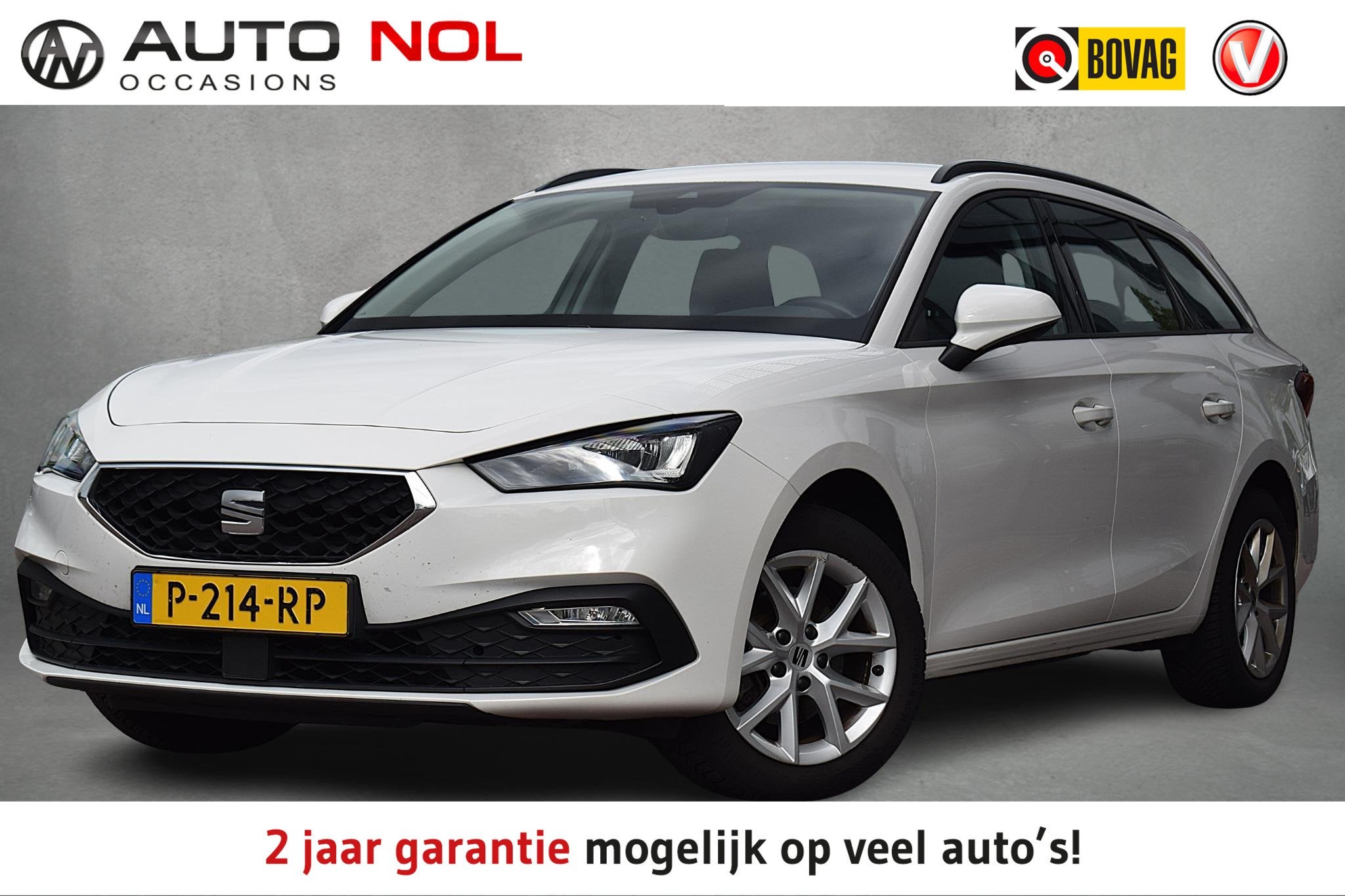 SEAT Leon Sportstourer 1.0 TSI Style | Apple CarPlay | Sport, Auto's, Stof, Gebruikt, Leon, Wit