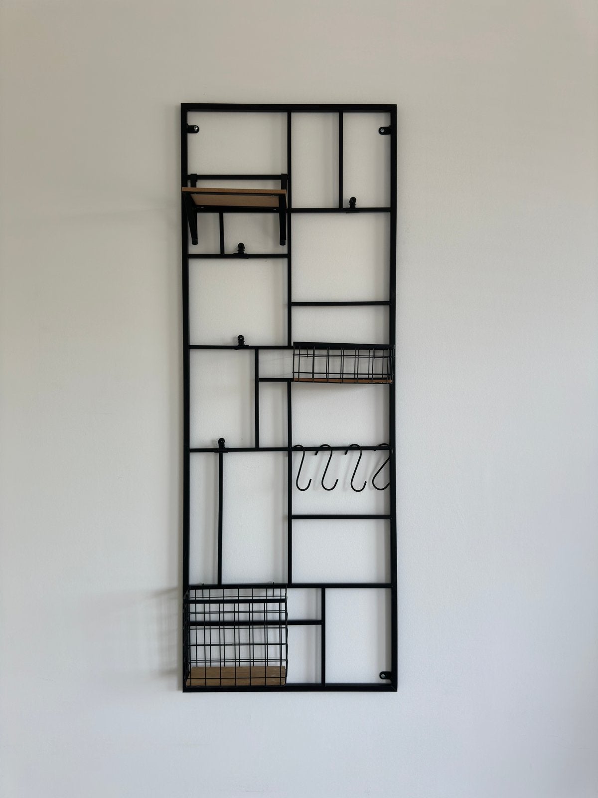 Xenos wandrek XXL met clips en mandjes  - 150x55cm, Ophalen, Zo goed als nieuw, Zwart, Metaal