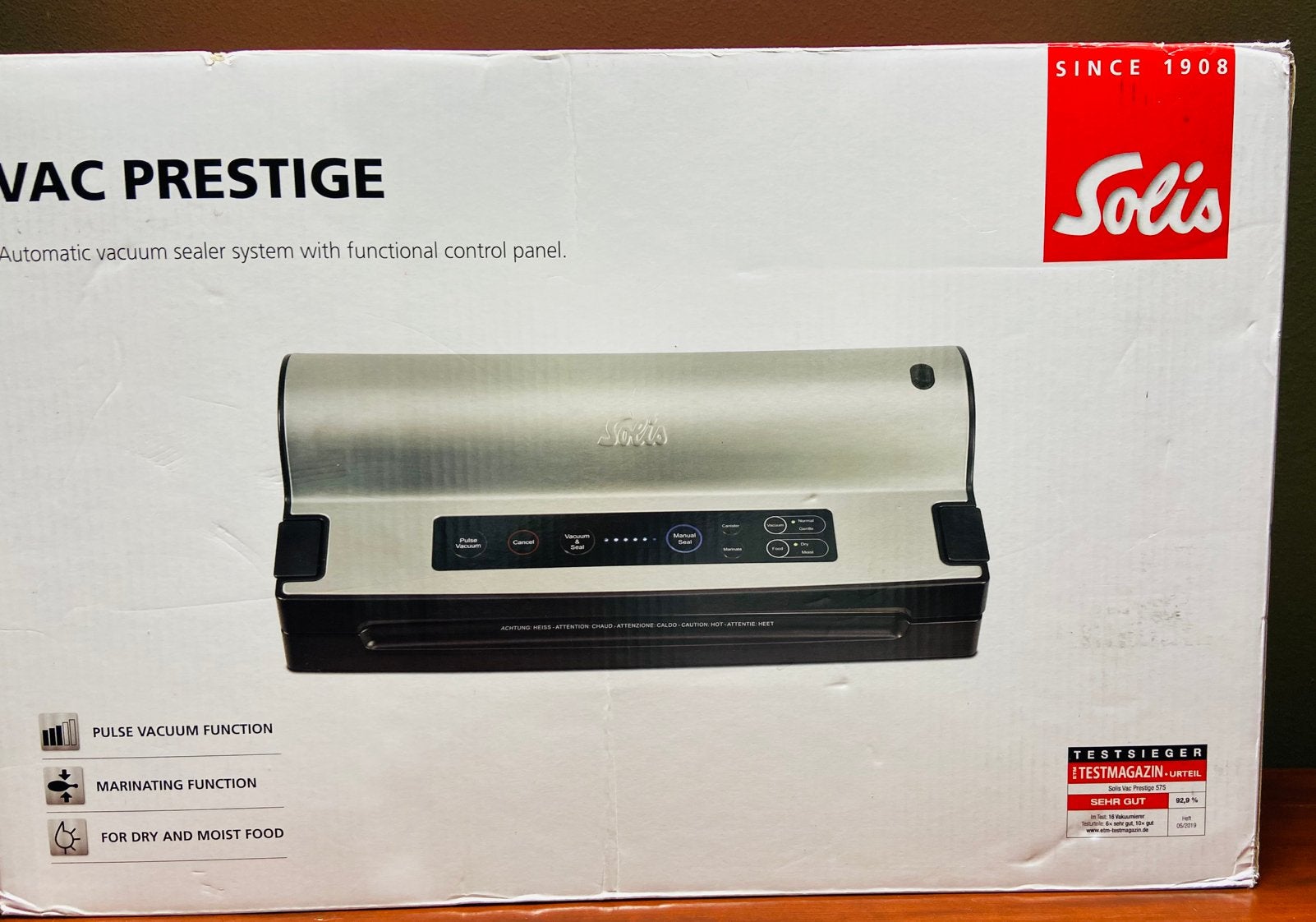 Solis Vac Prestige 575 Vacumeermachine, Ophalen, Zo goed als nieuw, Overige typen