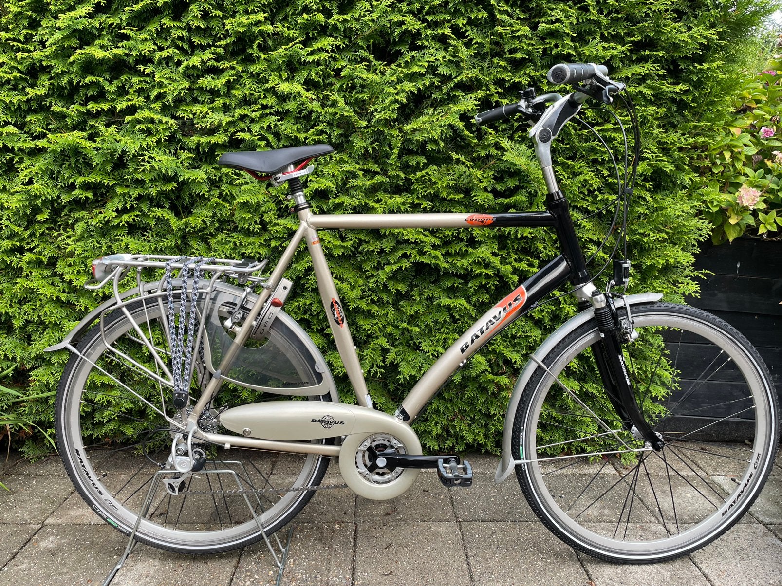 Batavus Europe framemaat 65 cm 24 versnellingen zeer netjes, 28 inch, Vering, Velgrem, Batavus