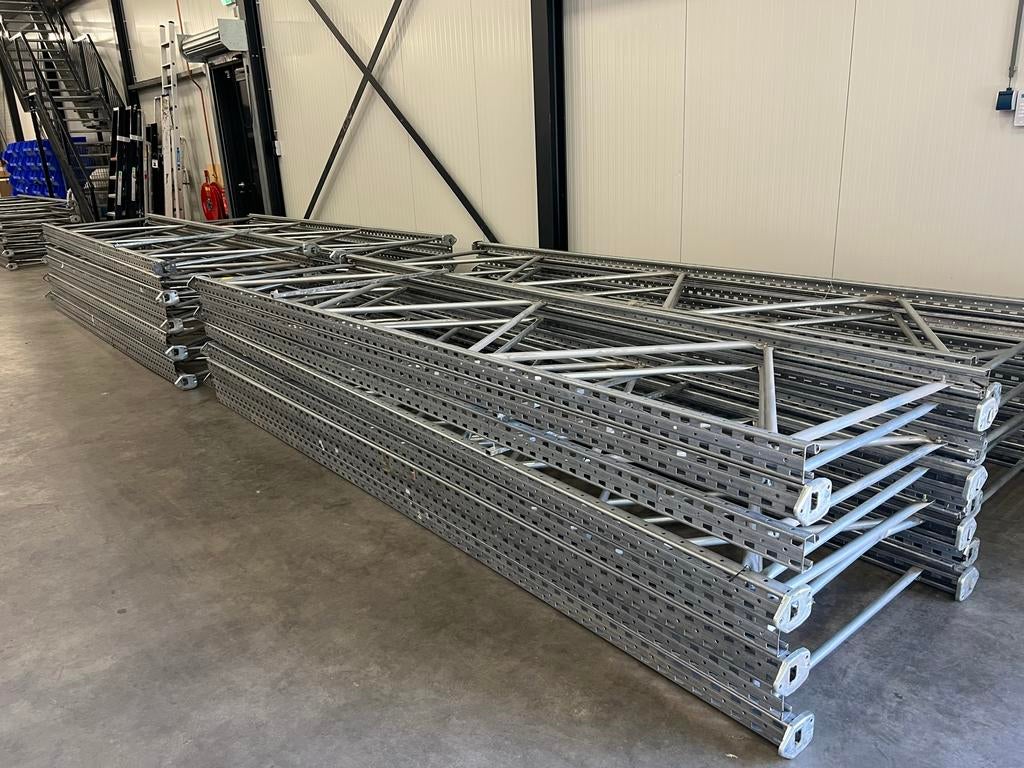 Palletstelling compleet 4 meter hoogte 100 meter beschikbaar, Ophalen, 2 tot 5 meter