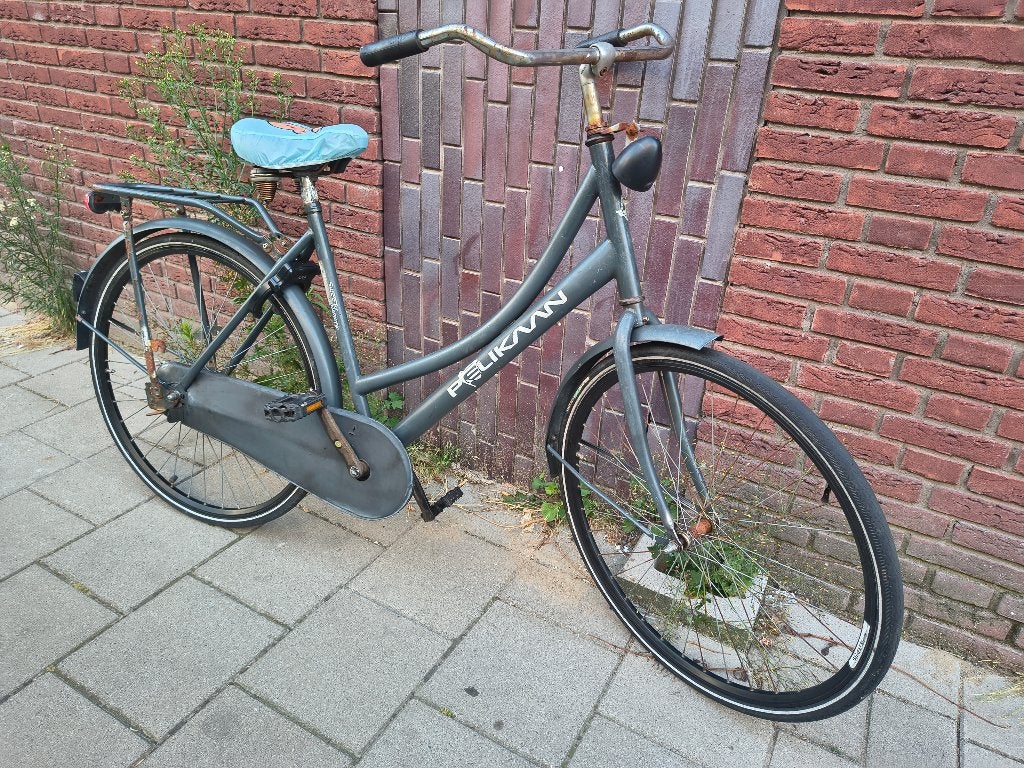 omafiets met terugtraprem., Ophalen, Terugtraprem, Gebruikt, Pelikaan