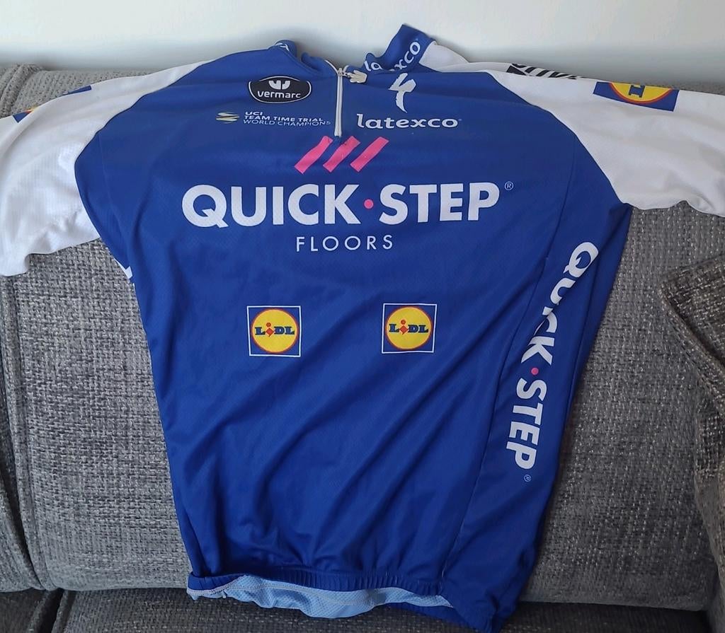 Quick step t-shirt wielrennen lidl wielershirt, Ophalen of Verzenden