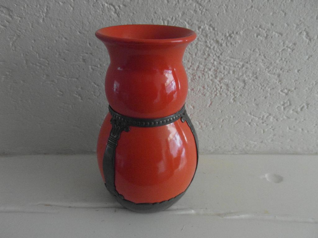 GERO ANTIEKE PLAZUID VAAS 100 % PUNTGAAF., Antiek en Kunst, Ophalen of Verzenden
