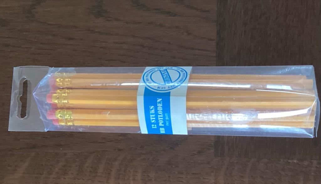 Doos met 12 potloden met gum. (Nieuw), Ophalen of Verzenden, Zo goed als nieuw