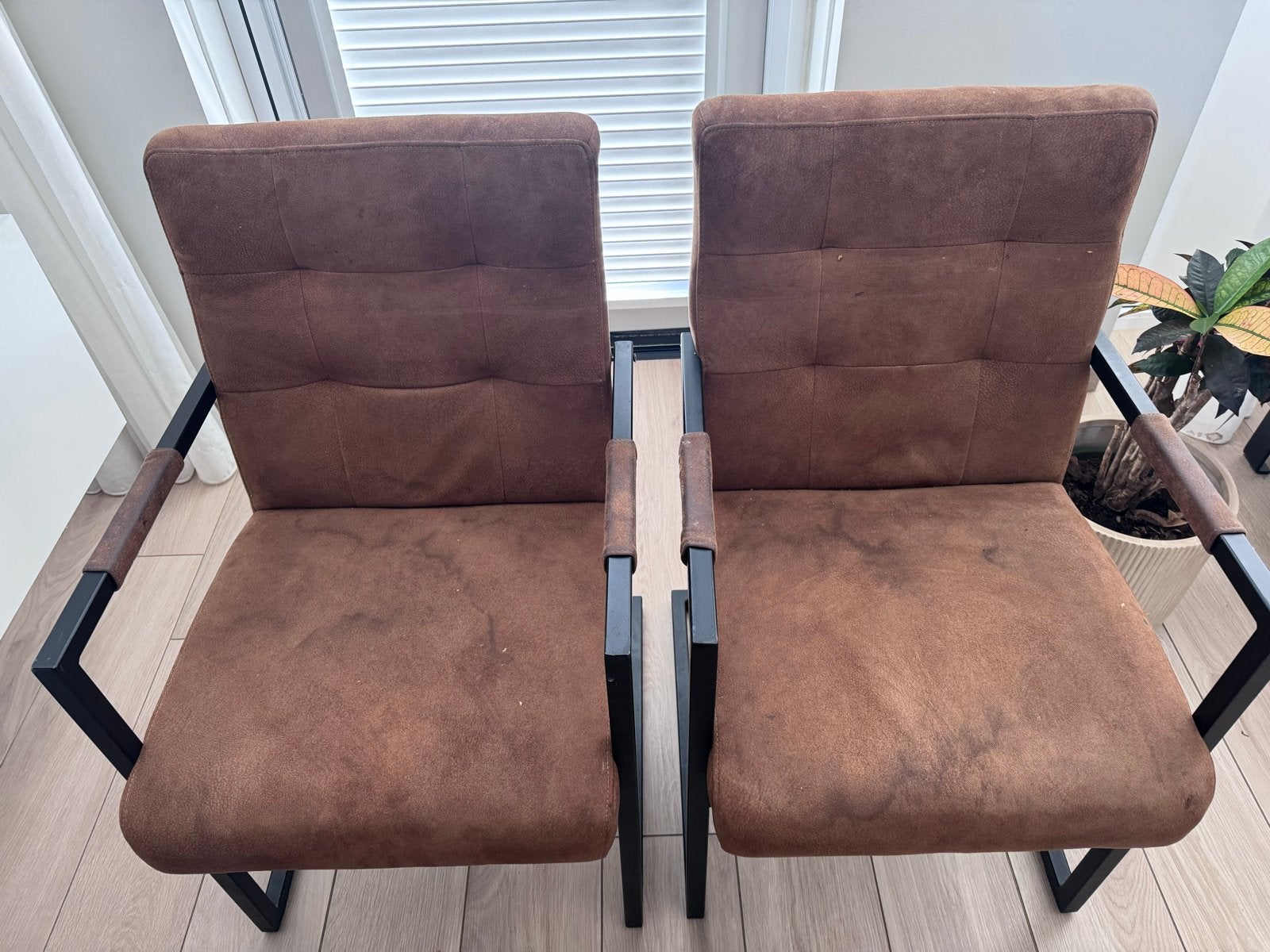 Zitmaxx eetkamerstoelen - 2 stuks, Ophalen, Gebruikt, Twee, Bruin