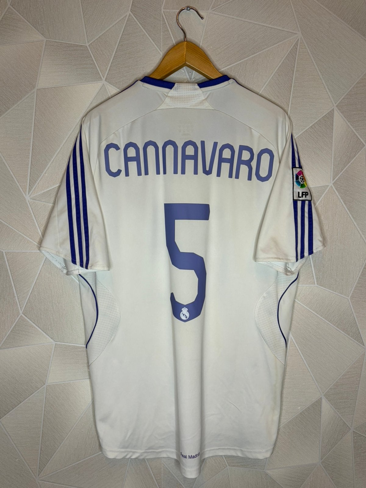 Real Madrid 2007/2008 Thuis Cannavaro, Shirt, ., Maat L, Ophalen of Verzenden