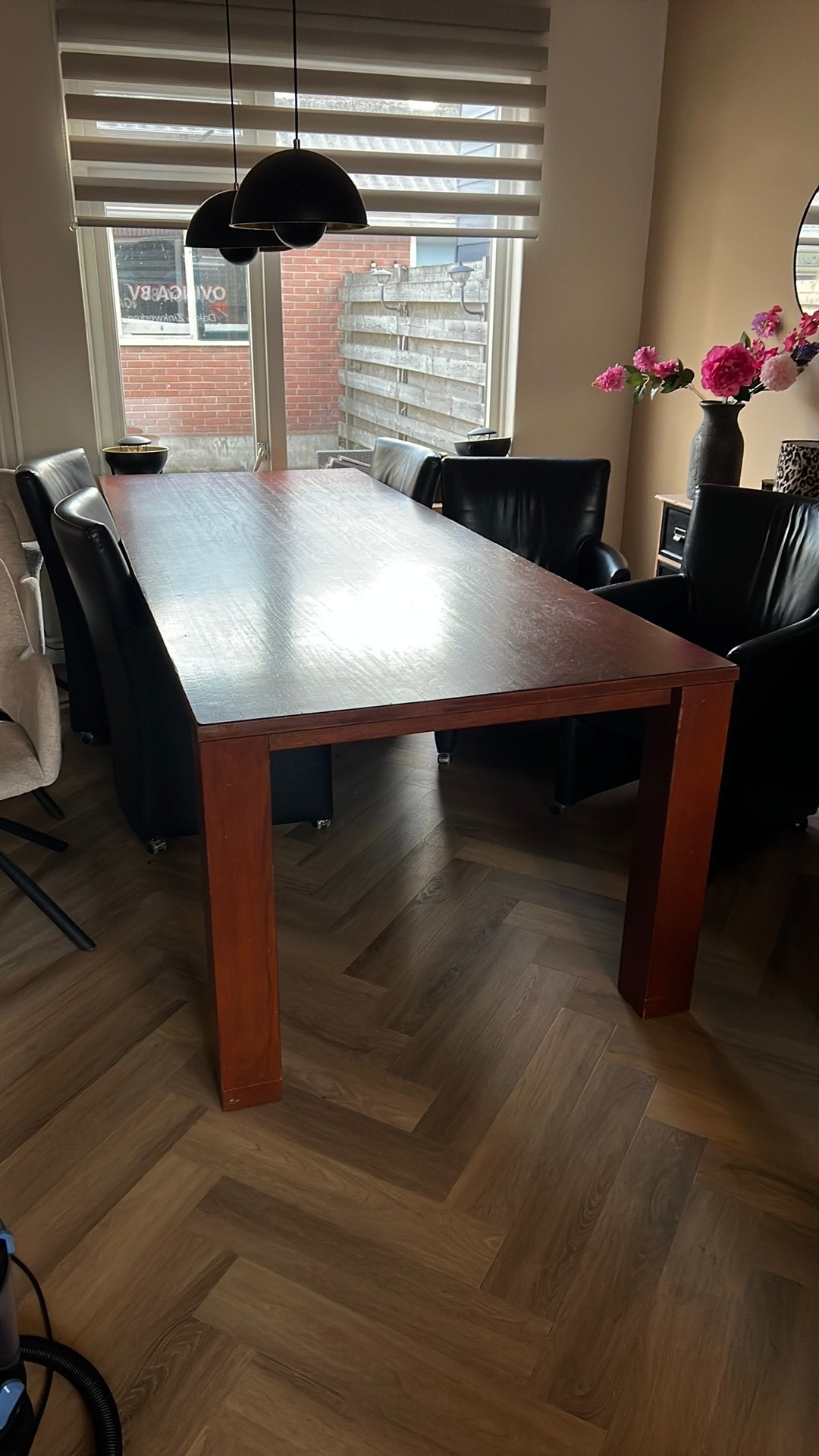 Grote eettafel, Ophalen, 200 cm of meer, 50 tot 100 cm, Zo goed als nieuw