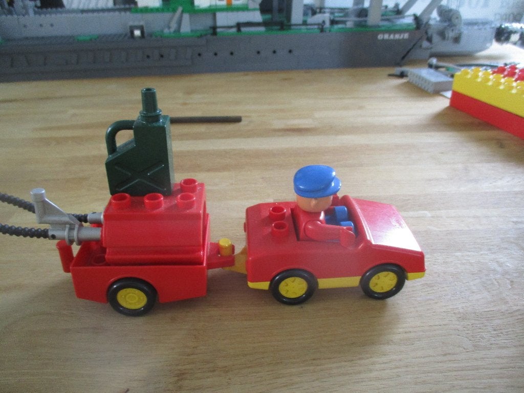 DUPLO SET OLIEWAGEN, Gebruikt, Overige thema's, Ophalen of Verzenden, Compleet
