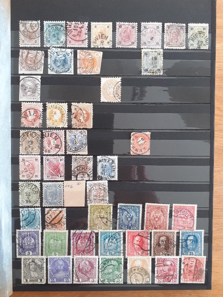 Oostenrijk Stockboek gestempeld 16 blz., Ophalen of Verzenden, Buitenland