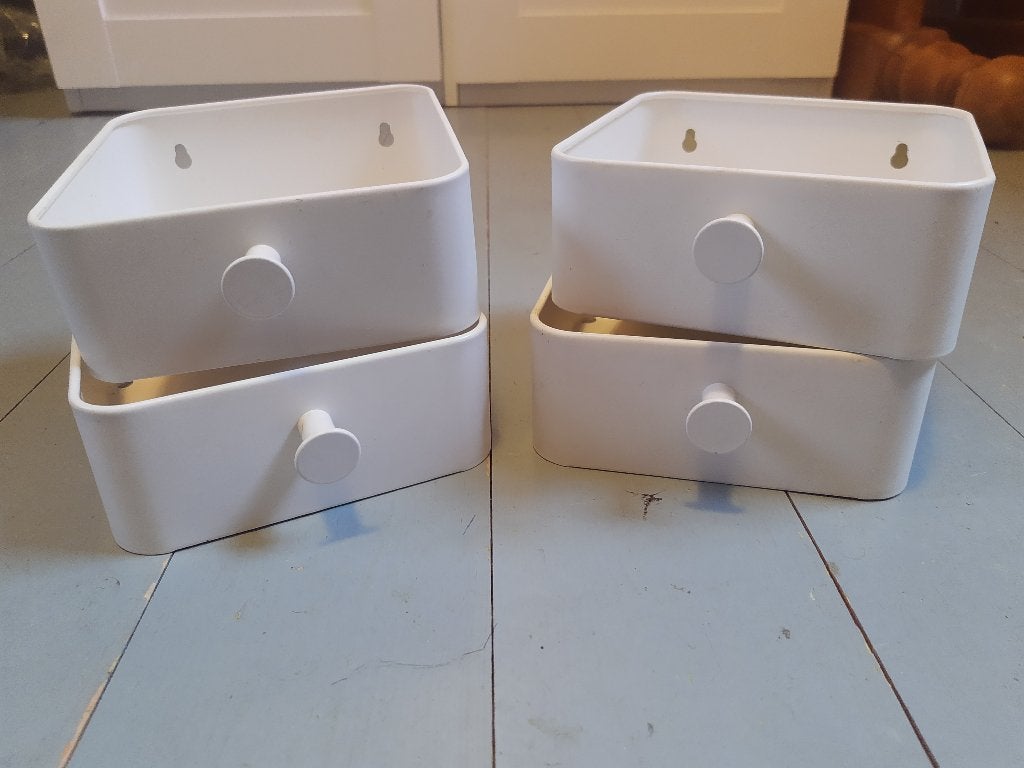 4 Ikea bakjes Enudden, Ophalen of Verzenden, Gebruikt