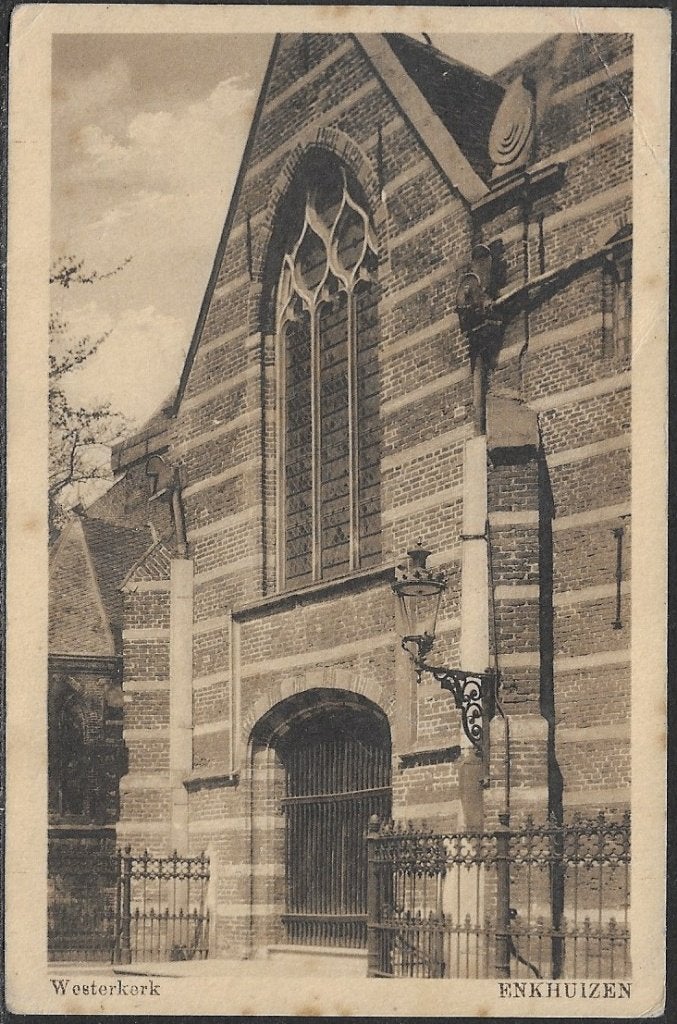 743 Enkhuizen, Westerkerk, Ophalen of Verzenden, Voor 1920, Gelopen, Noord-Holland