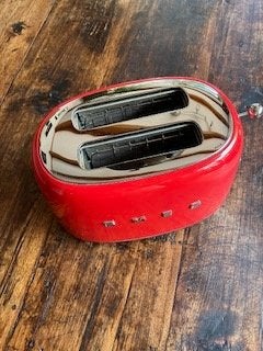 Smeg broodrooster, Witgoed en Apparatuur, Ophalen of Verzenden, Gebruikt, Uitneembare kruimellade