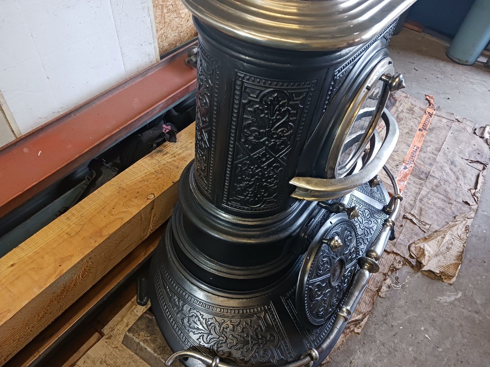 faber grandeur  hout kachel, Ophalen, Gebruikt, Gas, Vrijstaand