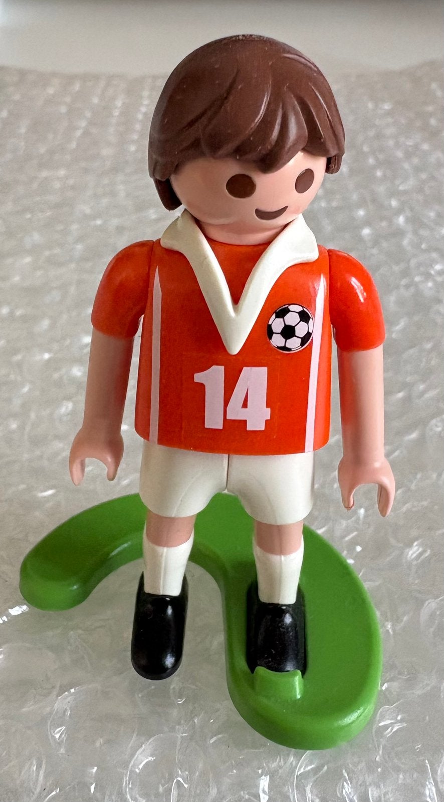 Playmobil voetballer Johan Cruijff nummer 14, Ophalen of Verzenden, Gebruikt, Sports & action, Figuren