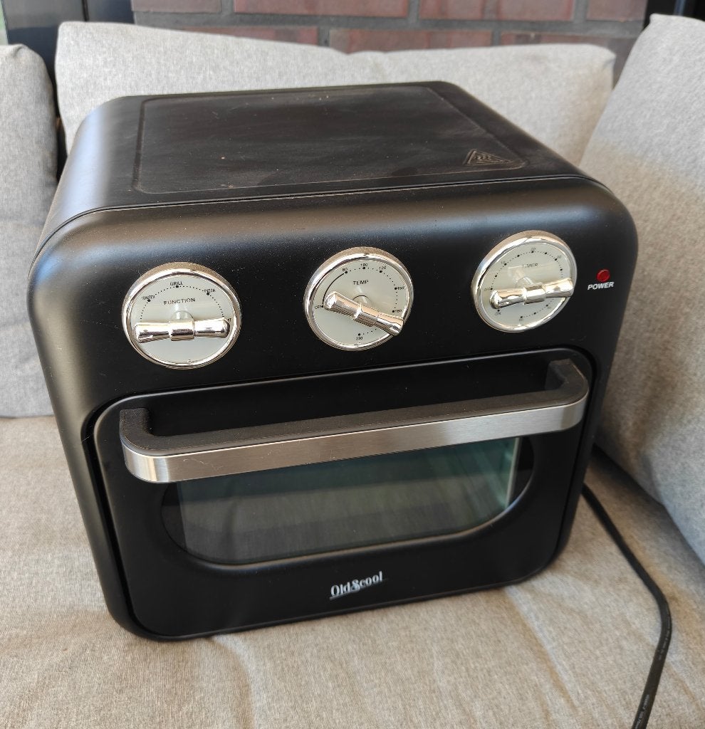 Retro mini oven Oldscool 21C46/23000 Zwart, Ophalen, Minder dan 45 cm, Gebruikt, Minder dan 45 cm