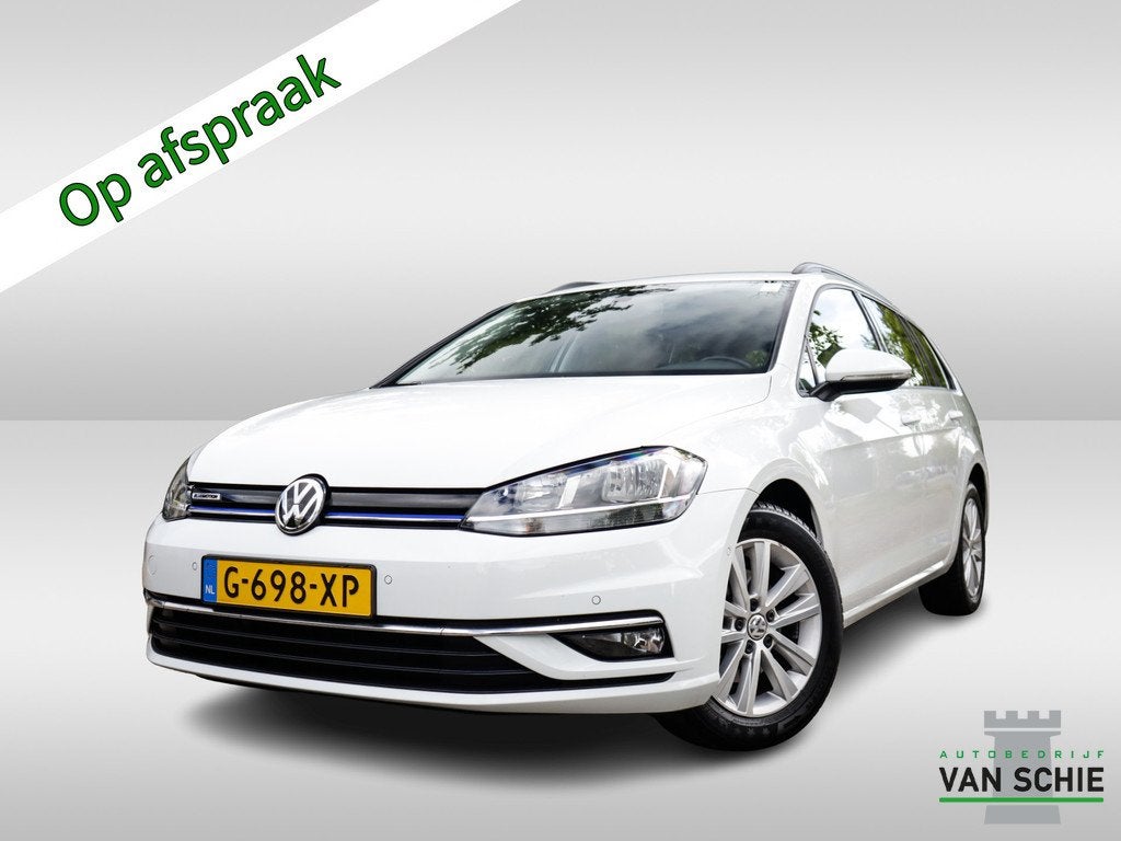 Volkswagen Golf Variant 1.5 TGI CNG Comfortline 1e-Eig. & De, 12 maanden, Stof, 4 cilinders, Wit