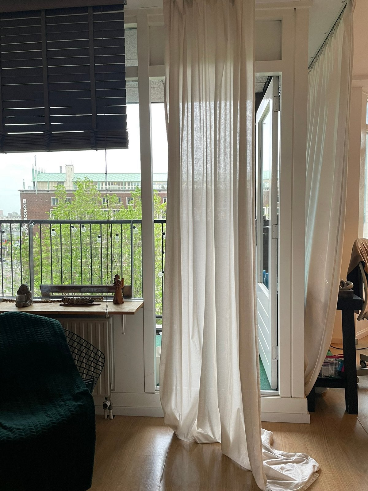 Ikea 2x 2-pack (145x300 cm) lichtbeige gordijnen met haakjes, Huis en Inrichting, Stoffering | Gordijnen en Lamellen, Ophalen