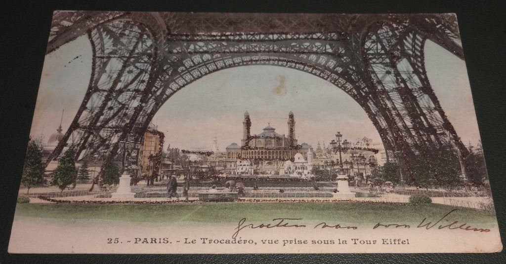 Parijs - Trocadero - kijk vanuit de Eiffel-toren - KPa02, Verzenden, Voor 1920, Gelopen, Frankrijk