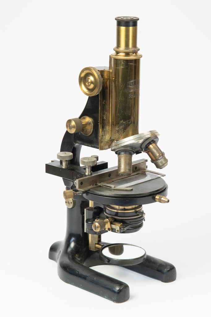 Te Koop Carl Zeiss Jena microscoop, Ophalen of Verzenden, Gebruikt, Minder dan 400x, Biologische microscoop