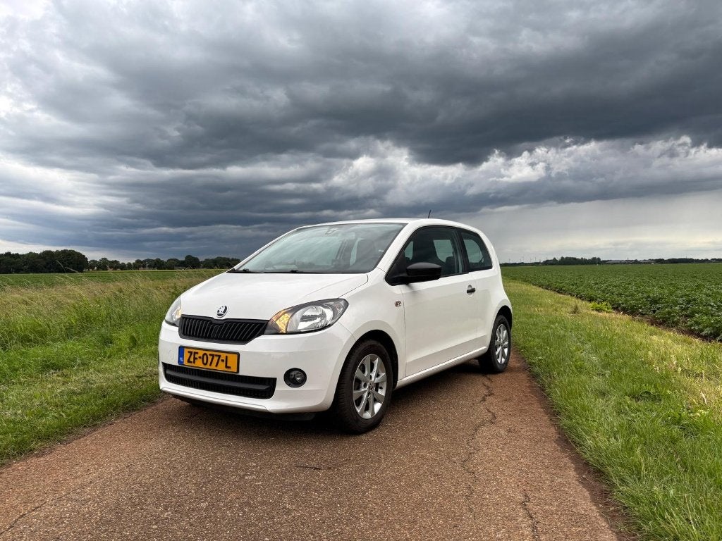 Skoda Citigo 1.0 T 44KW 3D 2015 Wit, Voorwielaandrijving, Stof, Wit, Handgeschakeld