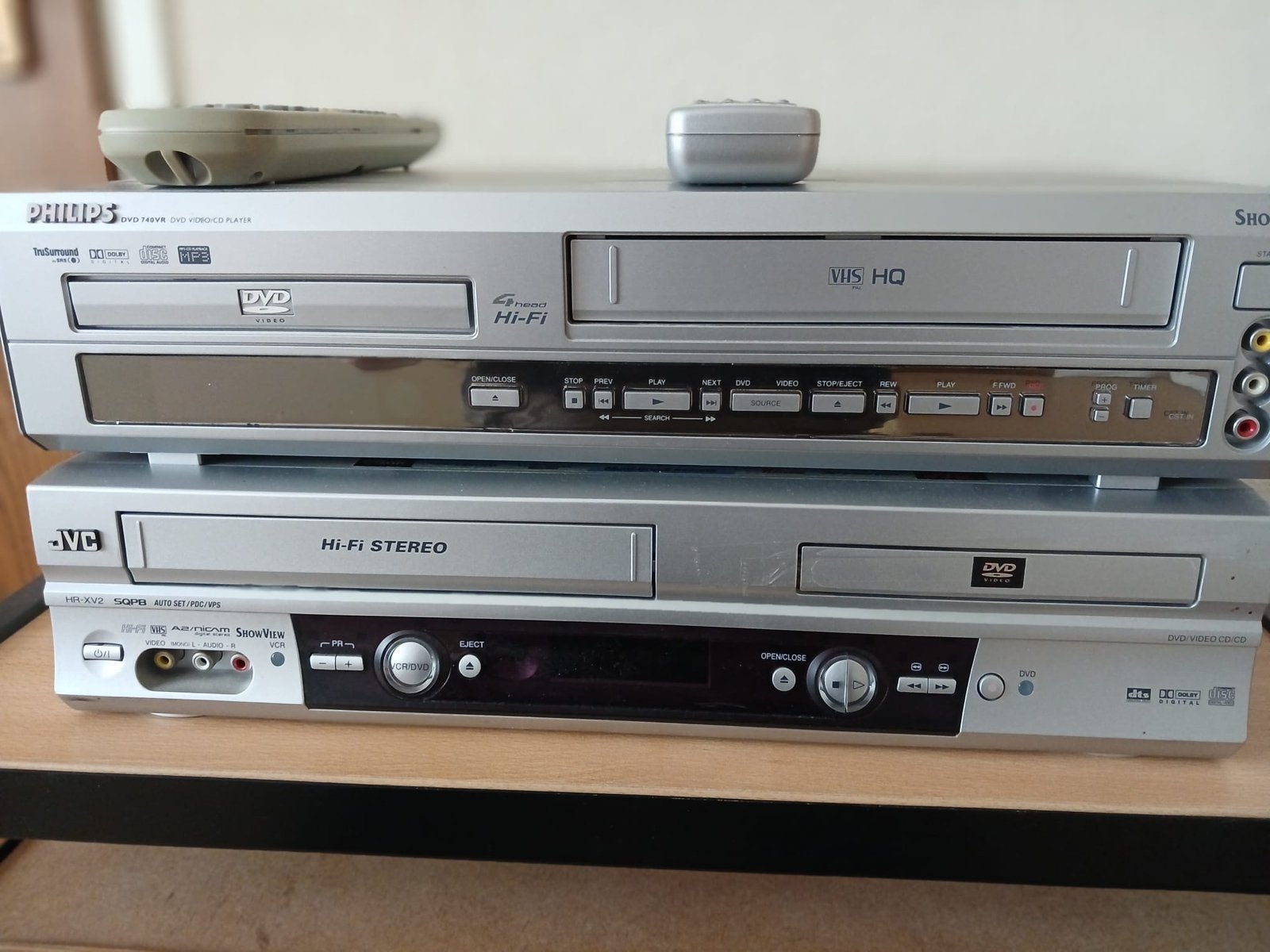 Philips DVD740VR VHS/DVD-speler, Ophalen of Verzenden, Gebruikt, VHS-speler of -recorder