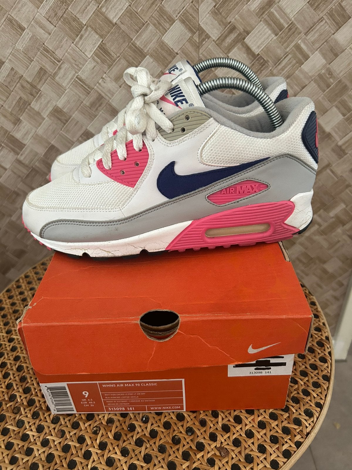Nike air max 90 concord pink eur 40.5 (2008), Overige kleuren, Ophalen of Verzenden, Sneakers of Gympen, Gedragen