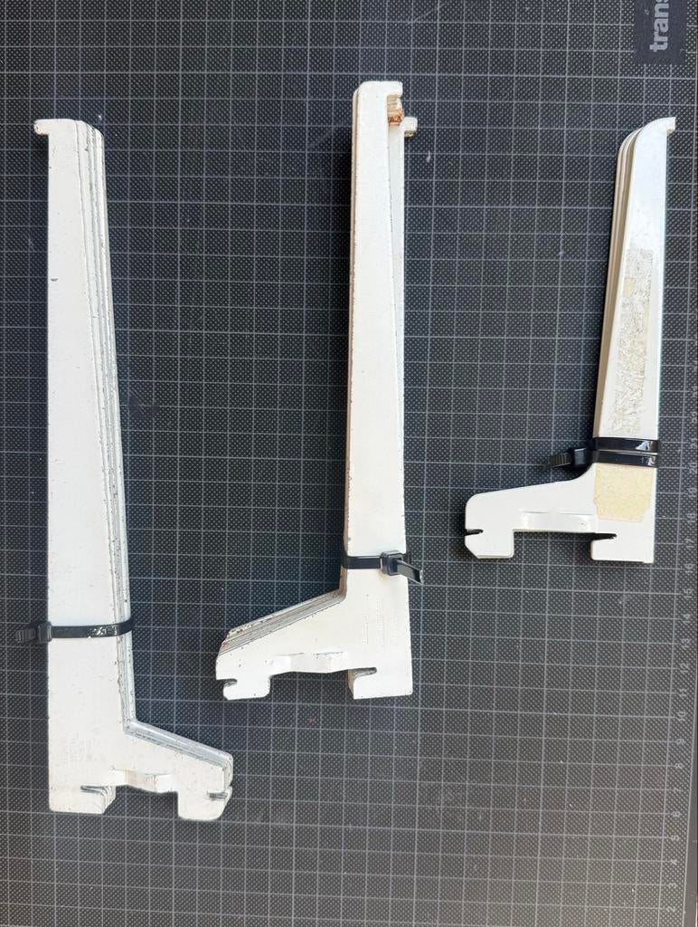Set van 3 witte plankdragers, gebruikt, Ophalen of Verzenden, Gebruikt