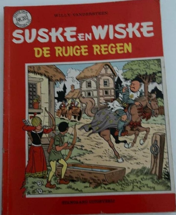 Suske en Wiske 203: De Ruige Regen - Lambik Hood in de Midde, Eén stripboek, Ophalen of Verzenden, Gelezen