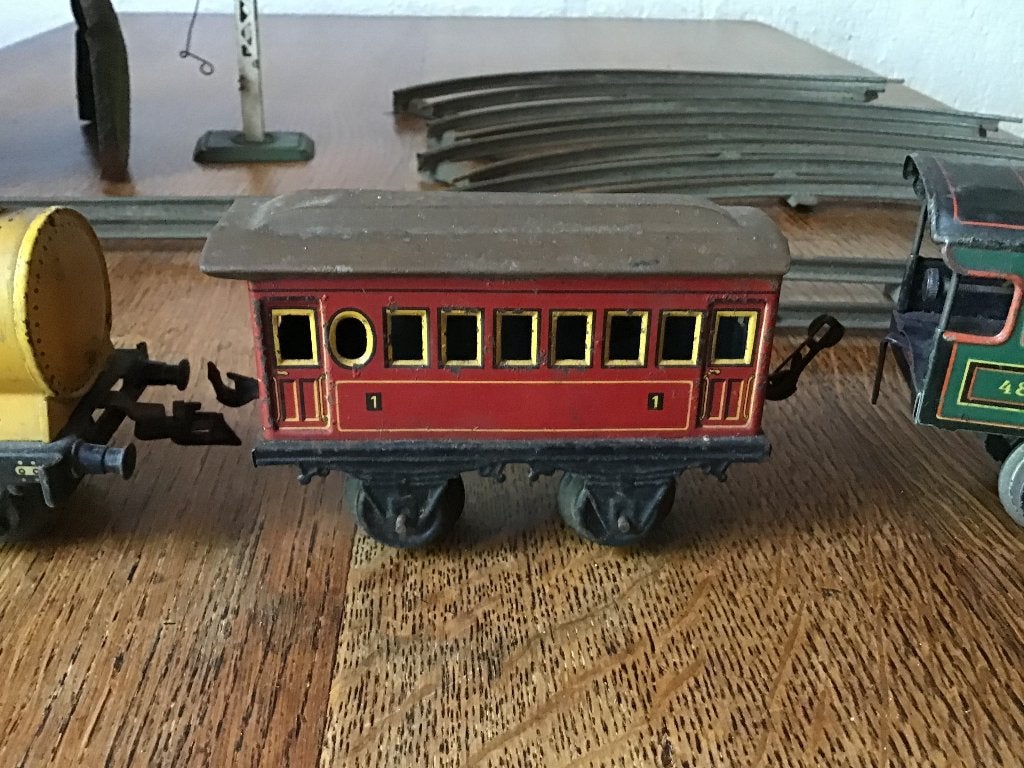 Vintage antieke trein Gebruder Bing Werke Neurenberg Germany, Ophalen of Verzenden