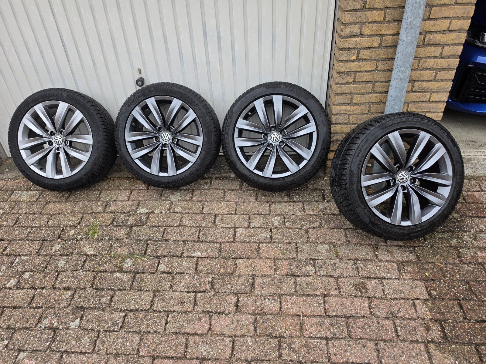 Originele VW Almere velgen met winterbanden (3G8601025Q), Ophalen, 18 inch, Banden en Velgen, Winterbanden