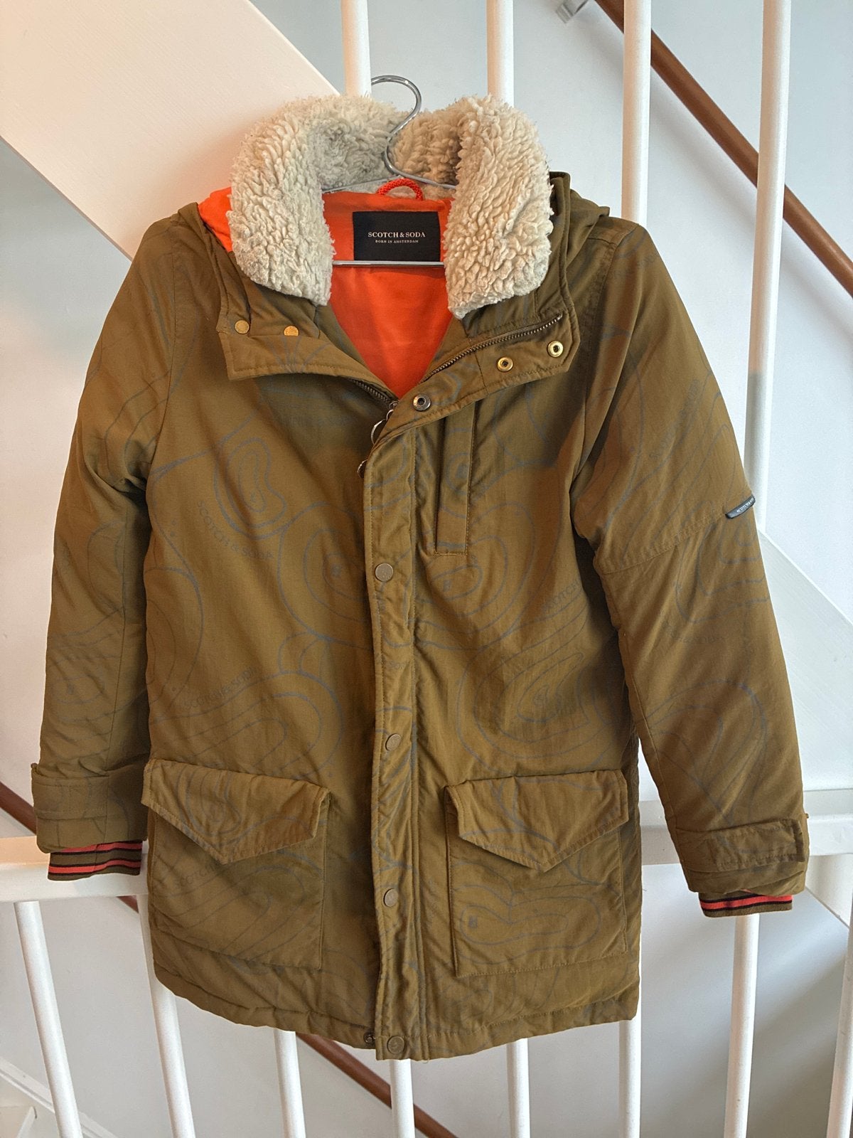 Scotch & Soda winterjas voor jongens, maat 152, Kinderen en Baby's, Ophalen of Verzenden, Zo goed als nieuw, Jongen, Jas