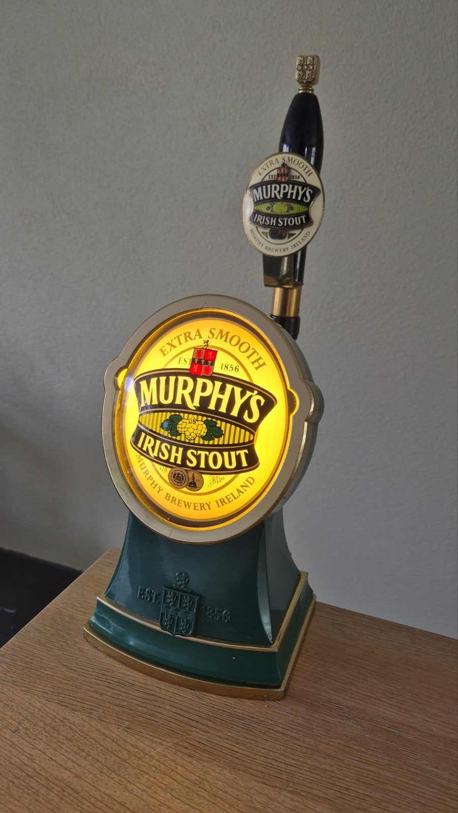 Murphy's Irish Stout Biertap Verlicht, Verzamelen, Biermerken, Ophalen of Verzenden, Zo goed als nieuw, Overige merken