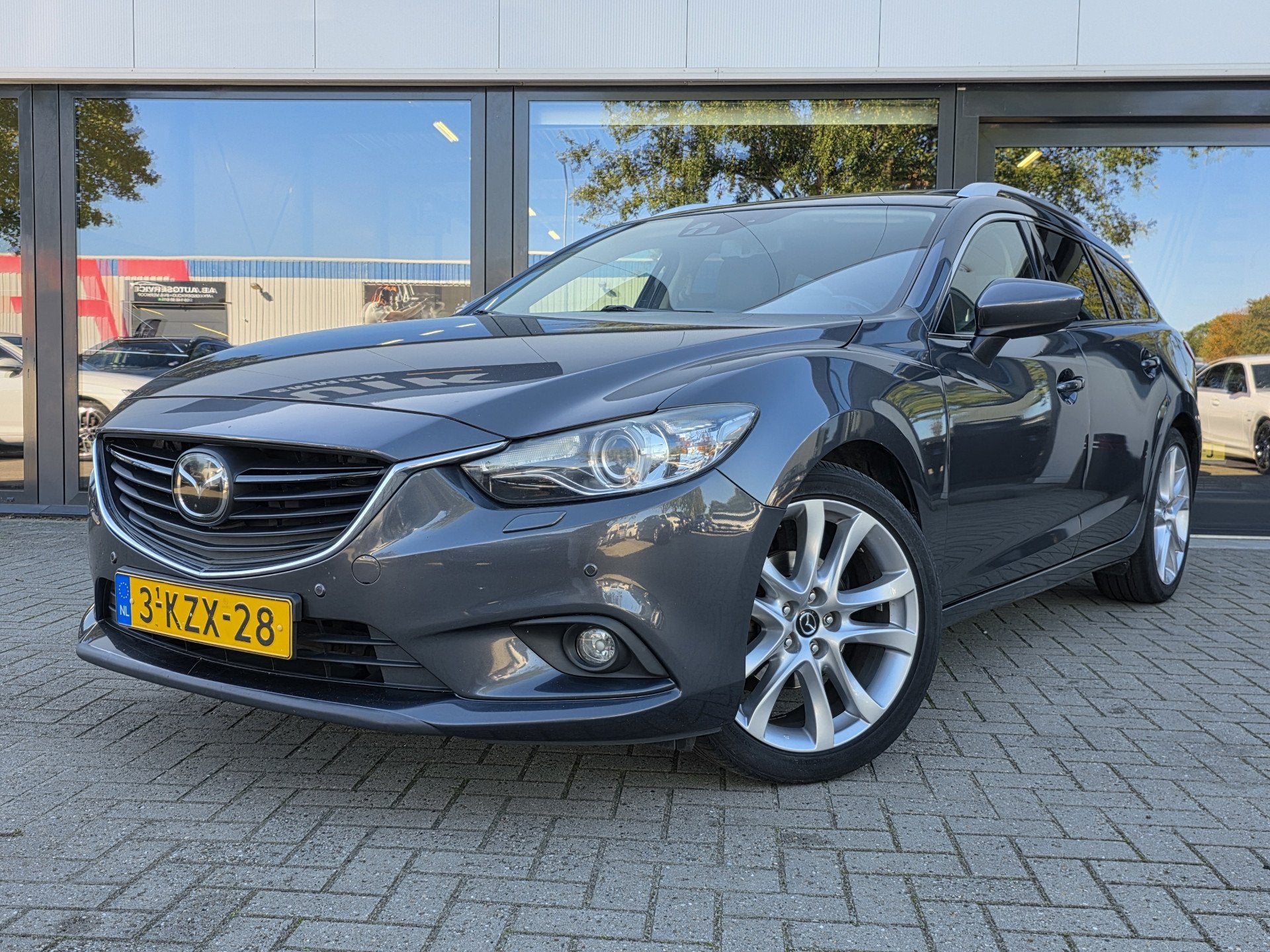 Mazda 6 Sportbreak 2.5 GT-M + XENON + VOLLEER + SCHUIFDAK +, Auto's, Euro 5, Gebruikt, 6 sportbreak, Automatische klimaatregeling