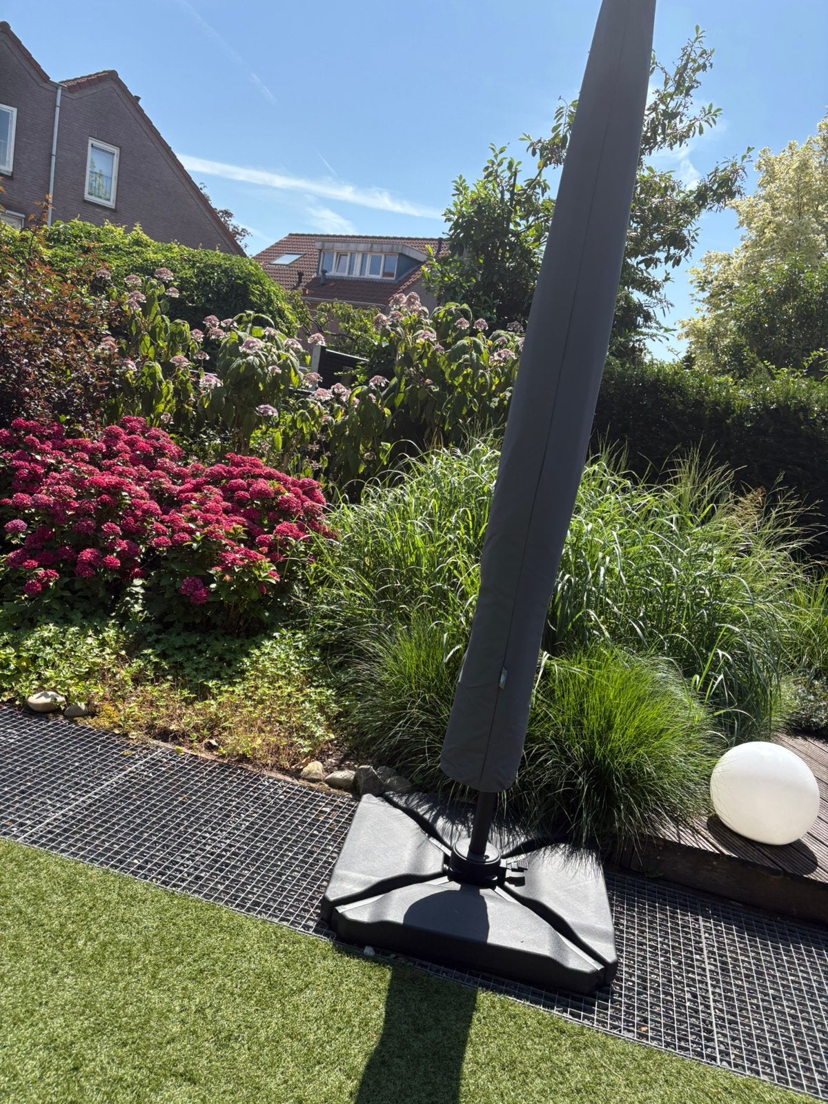 Parasol  nieuw AH 199,00 euro nu 150,0, Ophalen, Kantelbaar, Nieuw, Zweefparasol