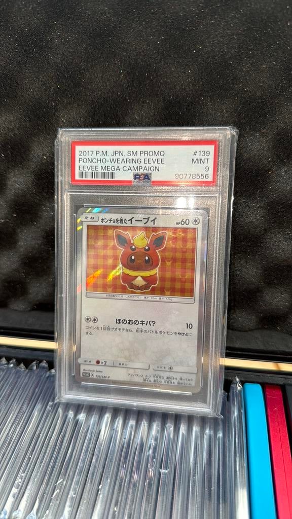 Poncho eevee #139 psa 9, Ophalen of Verzenden, Zo goed als nieuw