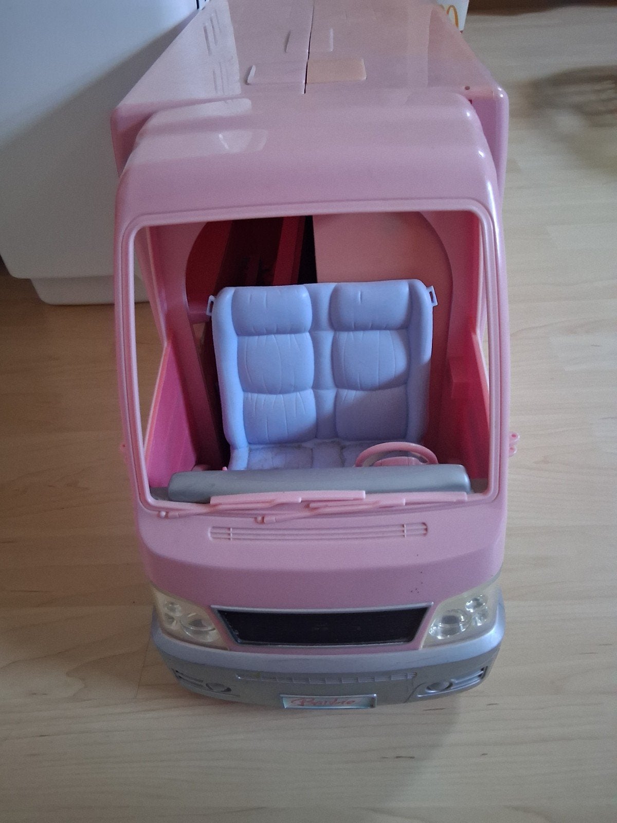 Barbie Camper Roze Speelgoed Camper met Keuken en Badkamer, Ophalen, Gebruikt