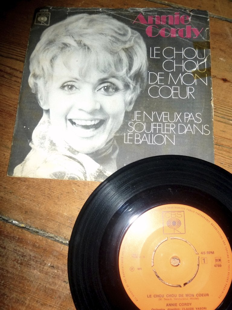 ANNIE CORDY le chou chou de mon coeur 1970, Ophalen of Verzenden, Zo goed als nieuw, Pop