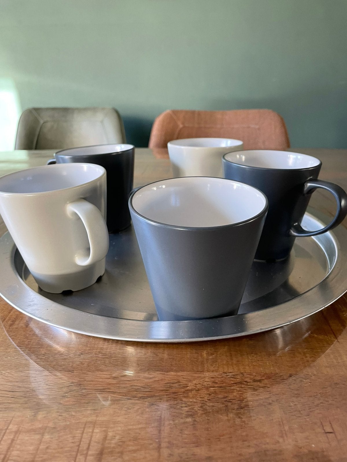 IKEA mokken en koffiekopjes – blauw/beige – 12 stuks, Huis en Inrichting, Ophalen, Zo goed als nieuw, Overige stijlen, Kop(pen) en/of Schotel(s)