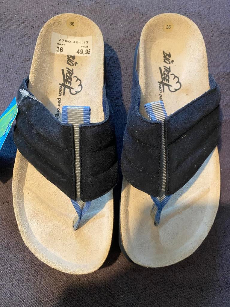 Birkenstock / Big Tree teen slippers maat 36, Slippers, Nieuw, Verzenden, Blauw
