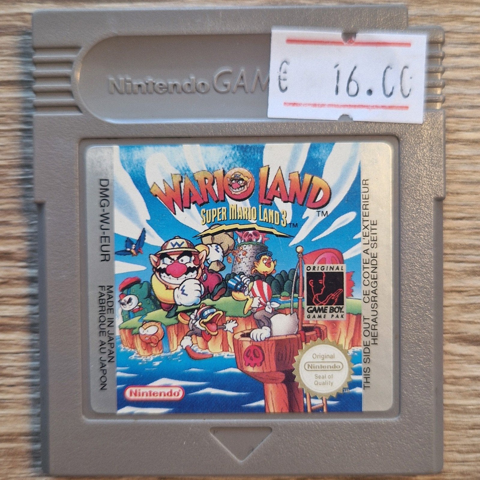 Super mario land 3 Wario land Gameboy classic PAL, Spelcomputers en Games, 1 speler, Ophalen of Verzenden, Zo goed als nieuw, Role Playing Game (Rpg)