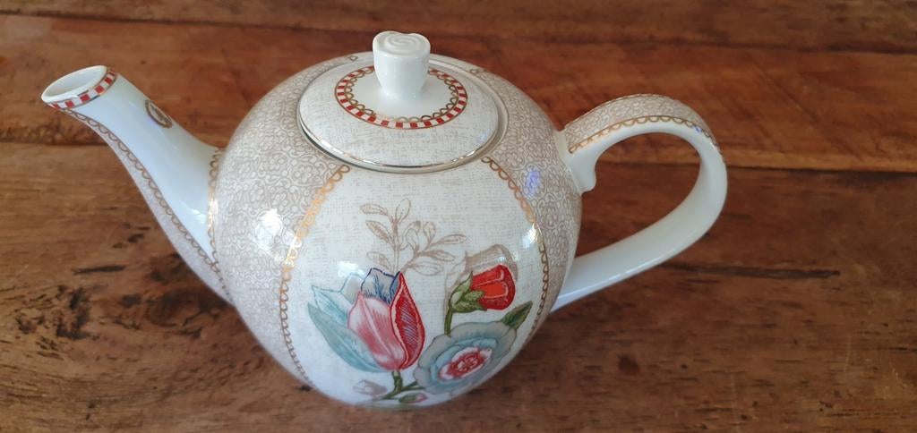 Pip studio theepot flower festival spring to life, Ophalen of Verzenden, Porselein, Overige stijlen, Overige typen