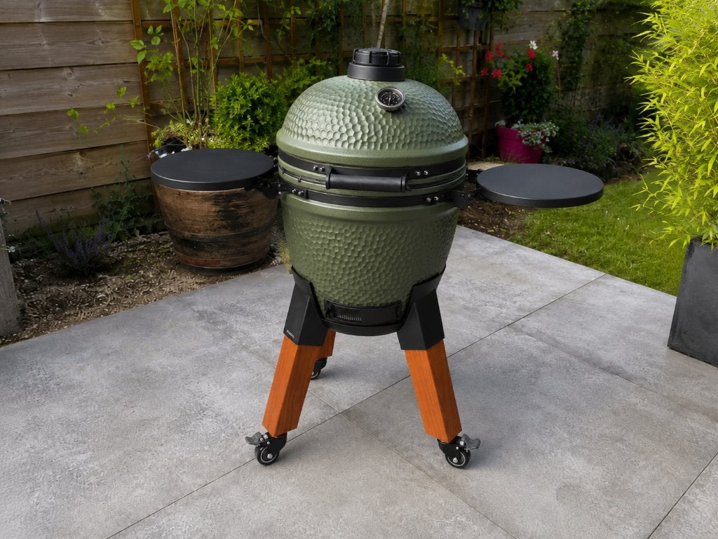 Moddern Special Green kamado BBQ - Nieuw in doos, Tuin en Terras, Houtskoolbarbecues, Ophalen, Nieuw, Moddern, Met accessoires